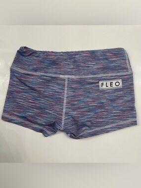 Fleo Multicolor Space-Dye Pink Blue Purple Bike Shorts